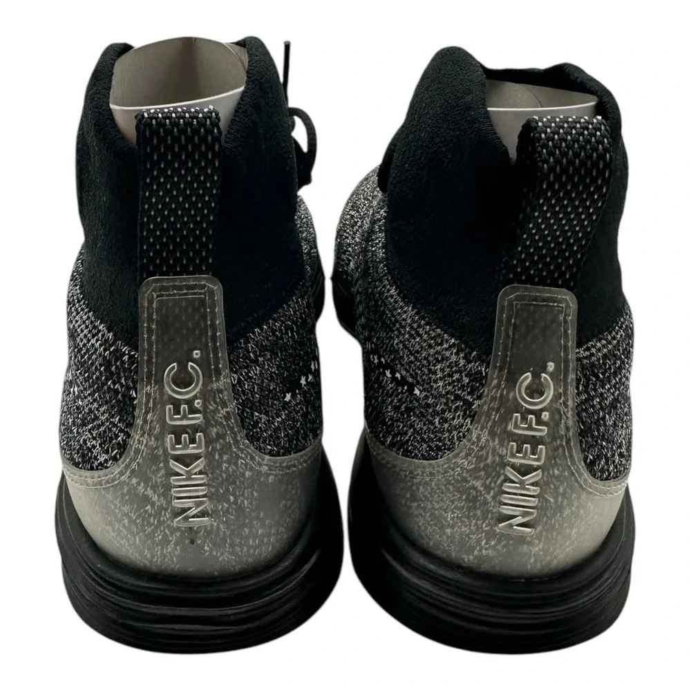 Nike Lunar Magista II Flyknit FC Shoes Mens 9 Black White Sneakers 876385-001‎